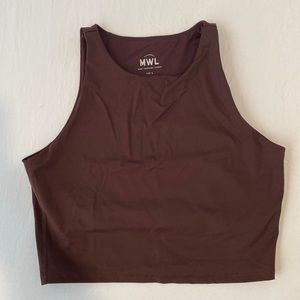 Madewell cropped racer tank. Size Large.
